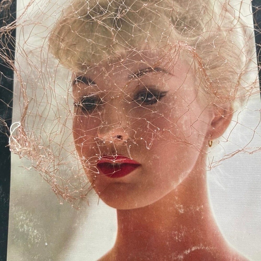Vintage 1940s 17” Wide by 17” Long Veil Netting Deadstock Hat Trim Millinery - Picture 9 of 12